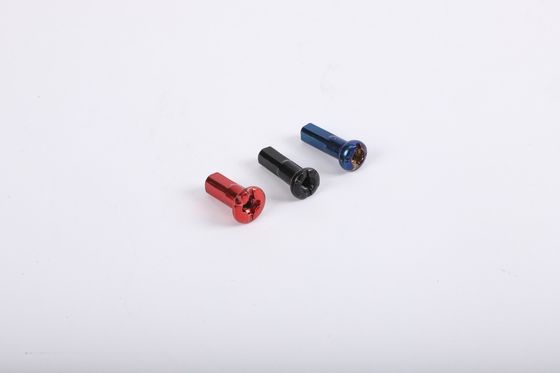 Polished Standard Cabeza plana redonda pezones de motocicleta de colores